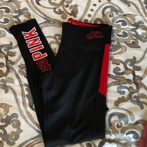VS Pink STL cards yoga leggings